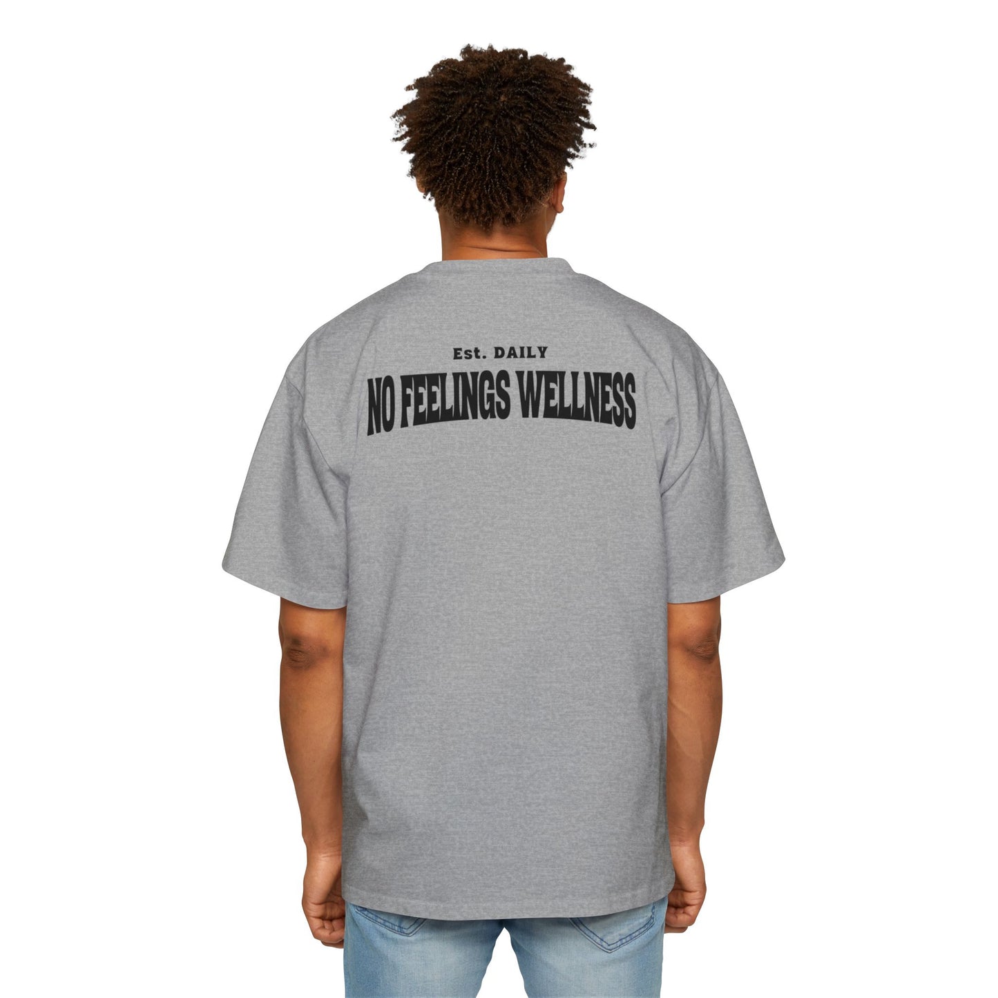 Stay Determined Oversized Tee - No Feelings Wellness Graphic T-Shirt