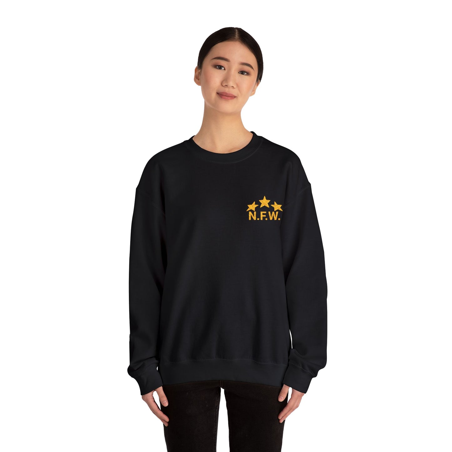 N.F.W. Unisex Heavy Blend Crewneck Sweatshirt - Casual Cool, Perfect for Everyday Wear