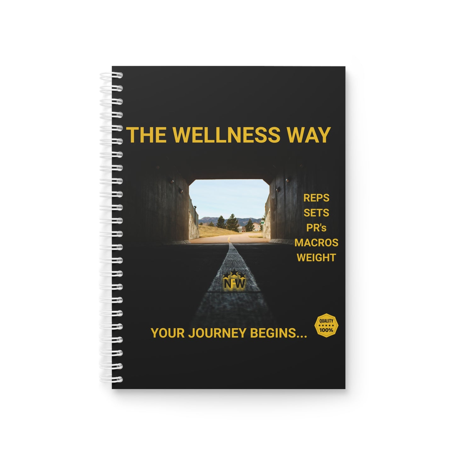 Motivational Spiral Notebook - Your Journey Begins | Fitness & Wellness Goals