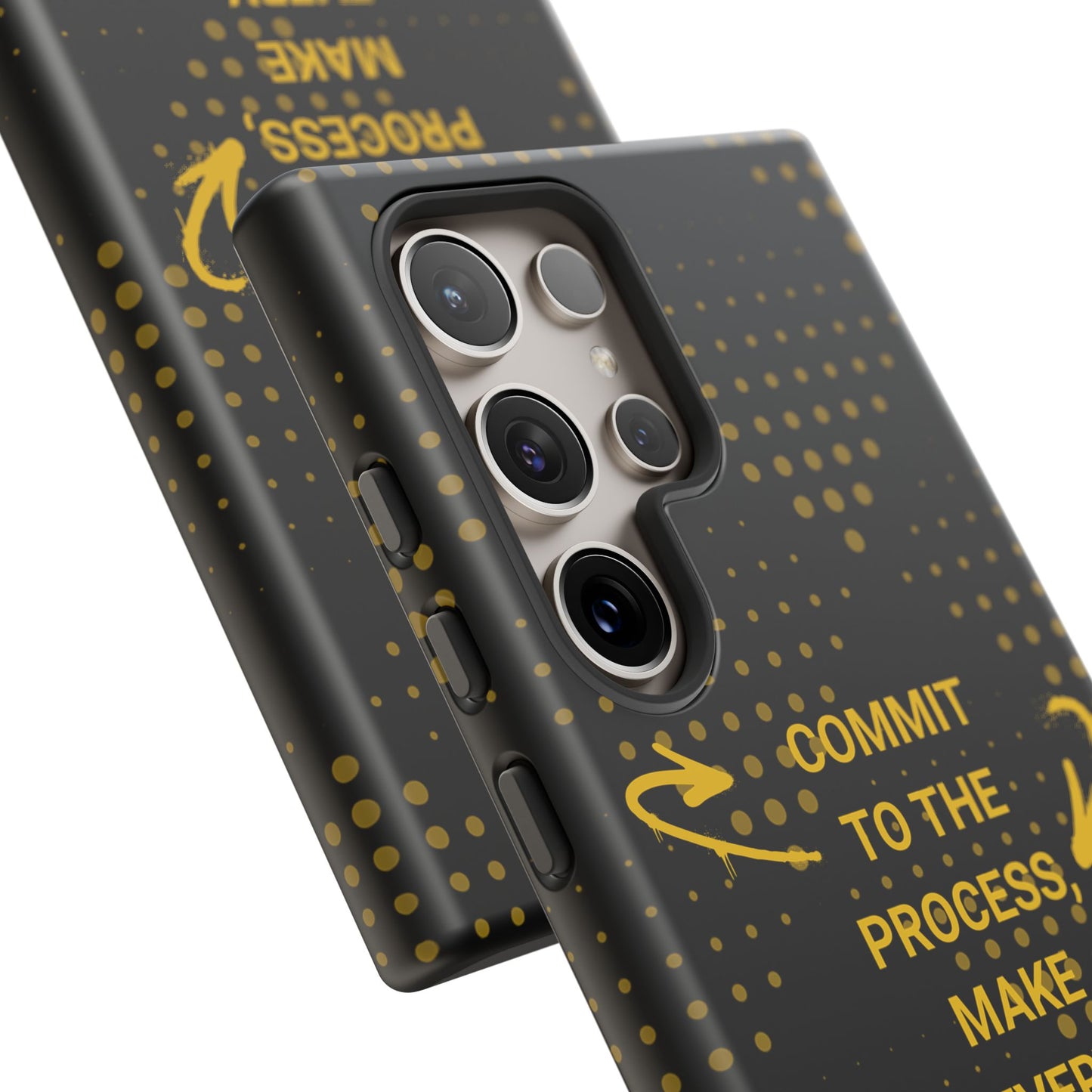 Motivational Phone Case - "Commit to the Process, Make Every Day Count!"