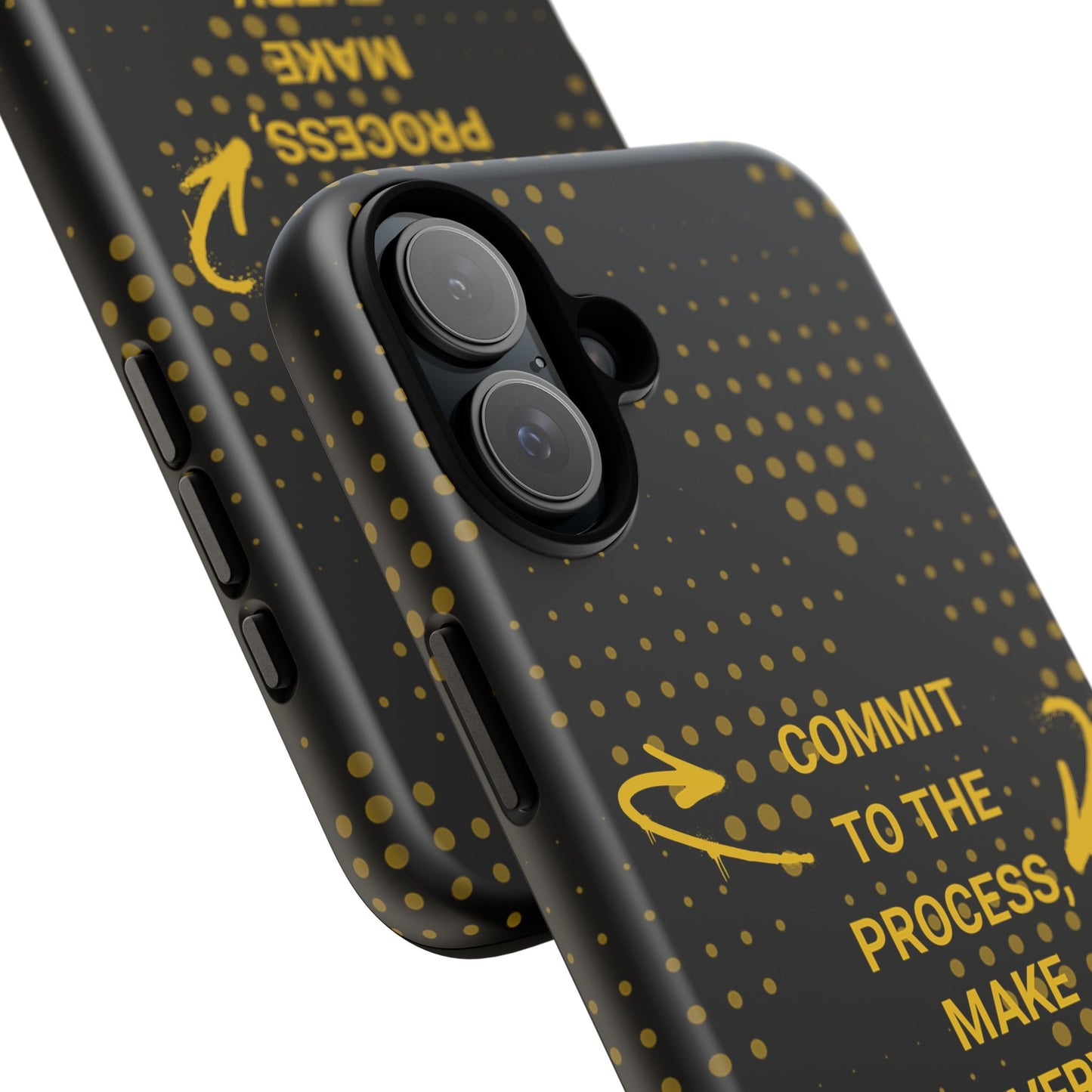 Motivational Phone Case - "Commit to the Process, Make Every Day Count!"