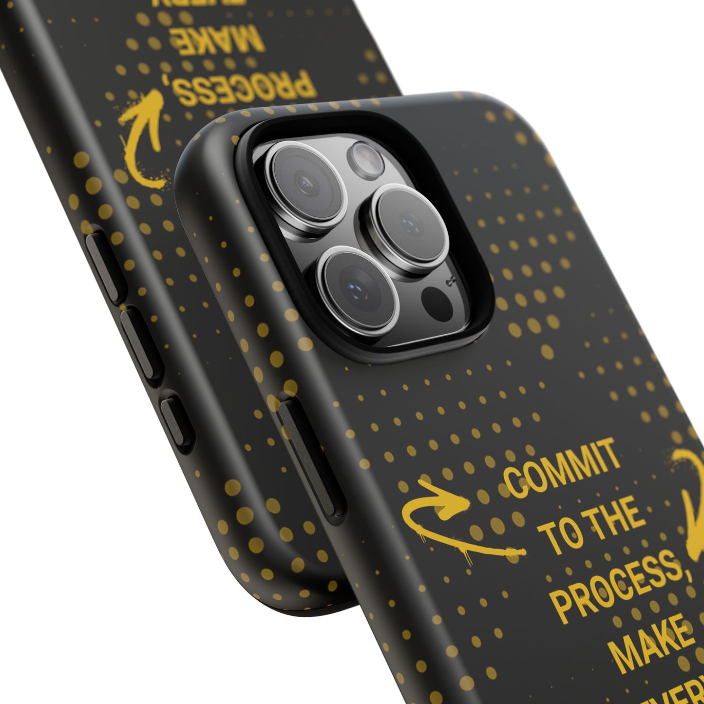 Motivational Phone Case - "Commit to the Process, Make Every Day Count!"