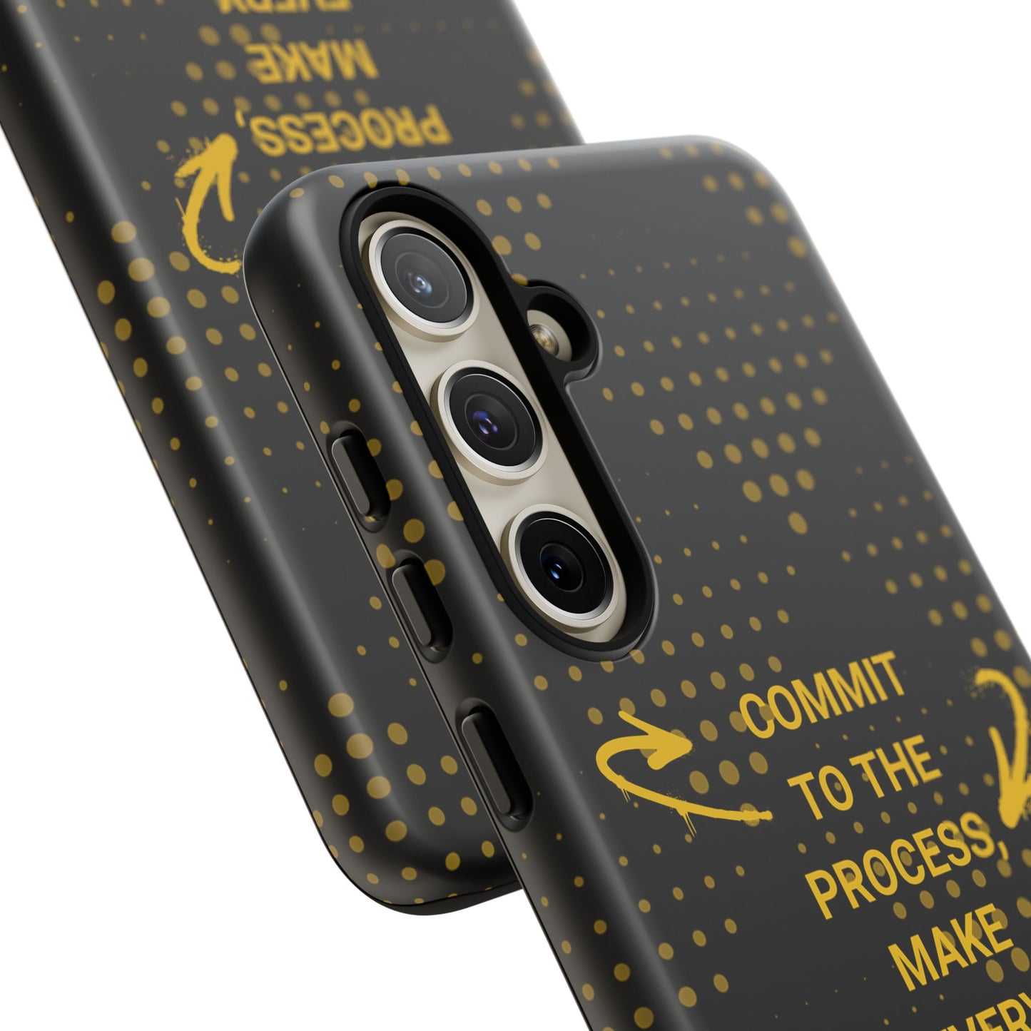 Motivational Phone Case - "Commit to the Process, Make Every Day Count!"