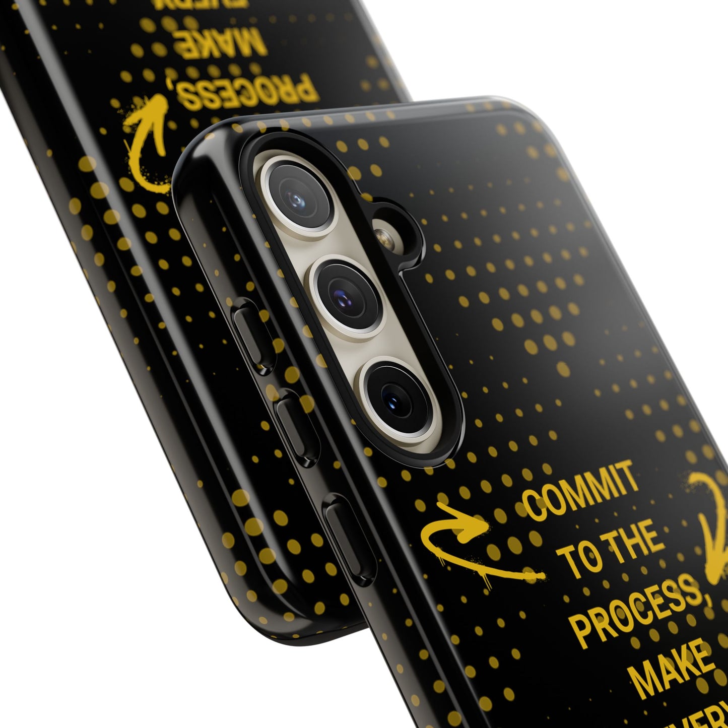 Motivational Phone Case - "Commit to the Process, Make Every Day Count!"