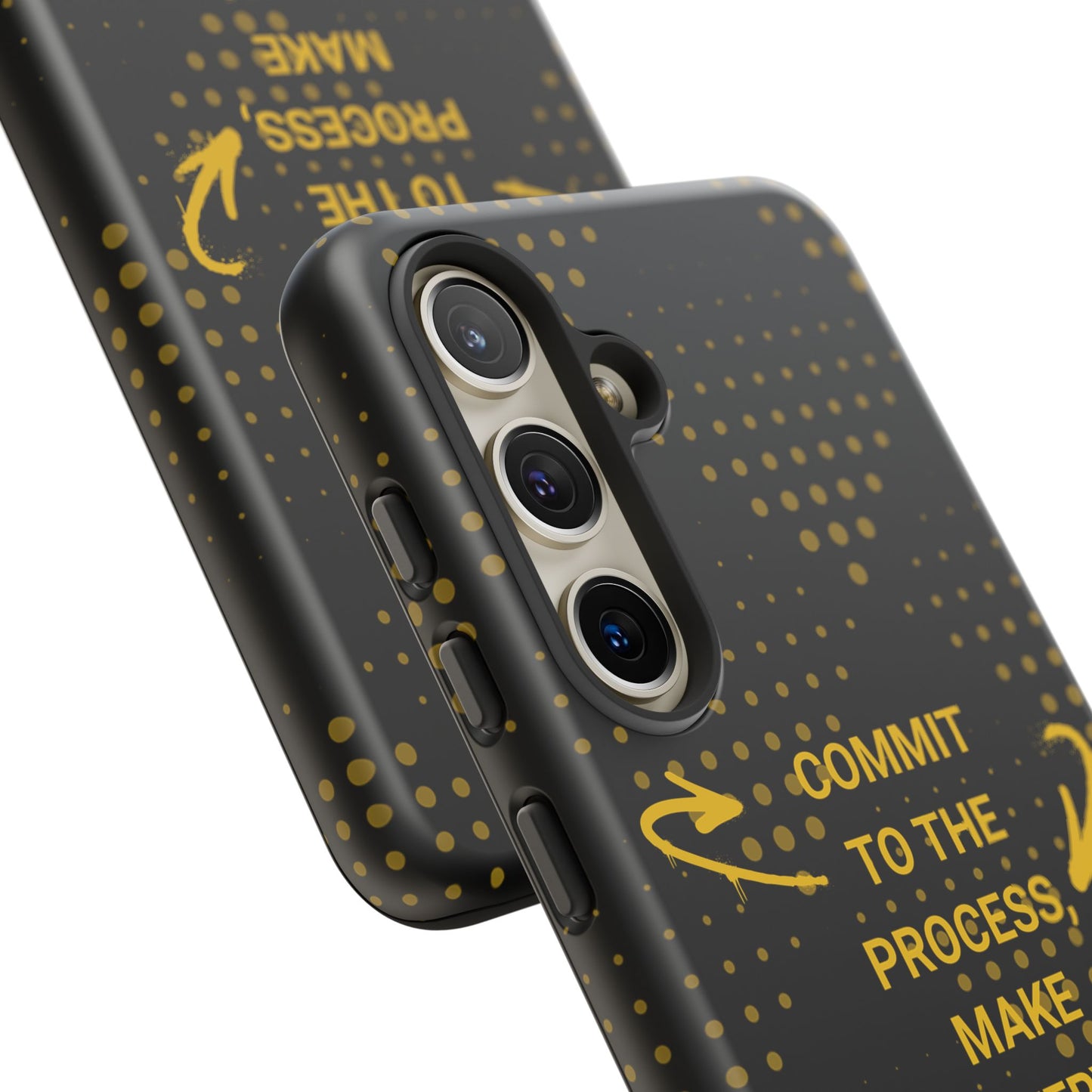 Motivational Phone Case - "Commit to the Process, Make Every Day Count!"