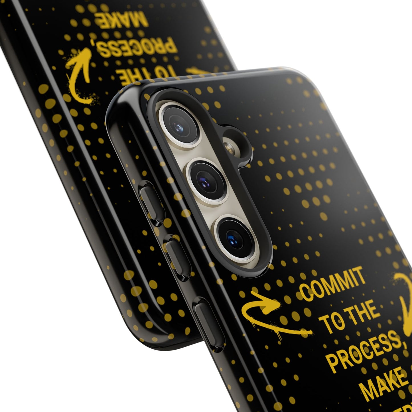 Motivational Phone Case - "Commit to the Process, Make Every Day Count!"