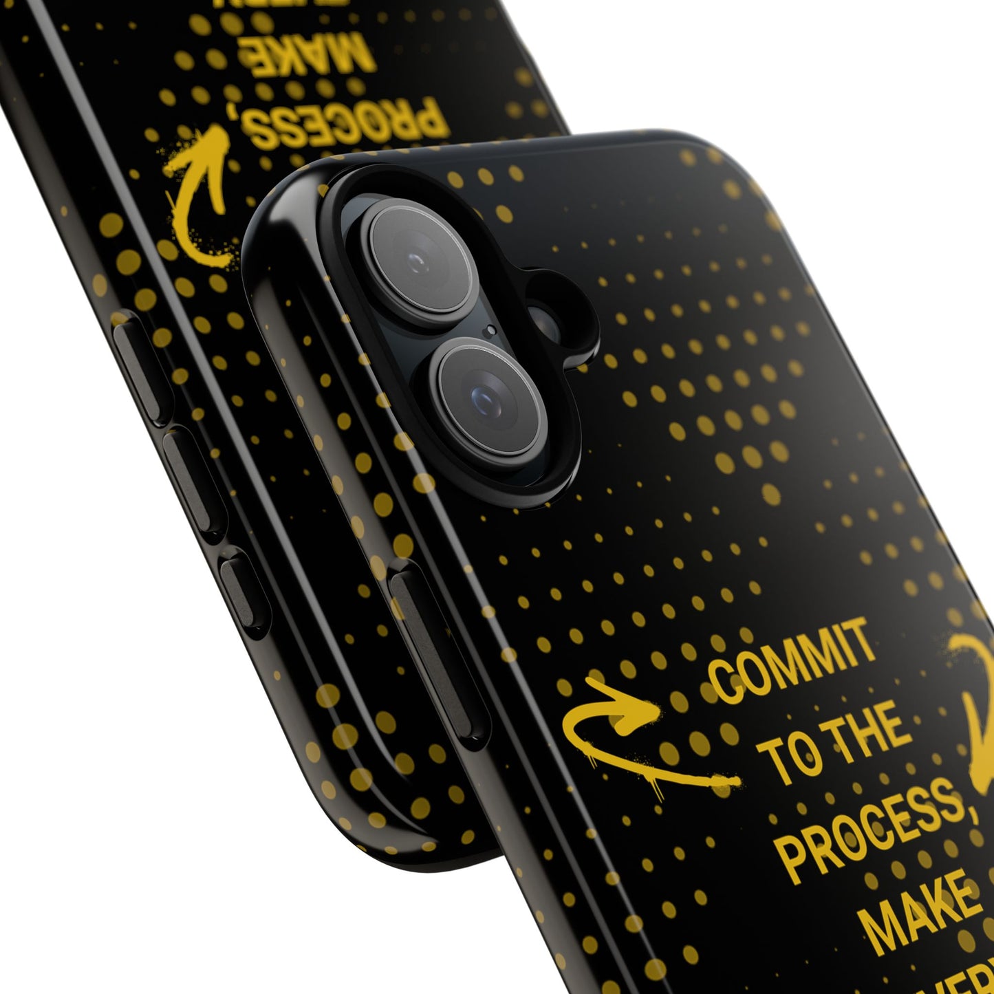 Motivational Phone Case - "Commit to the Process, Make Every Day Count!"