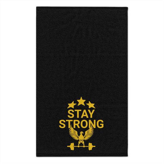 Stay Strong Rally Towel - Motivational Gym Towel for Athletes & Fitness Enthusiasts