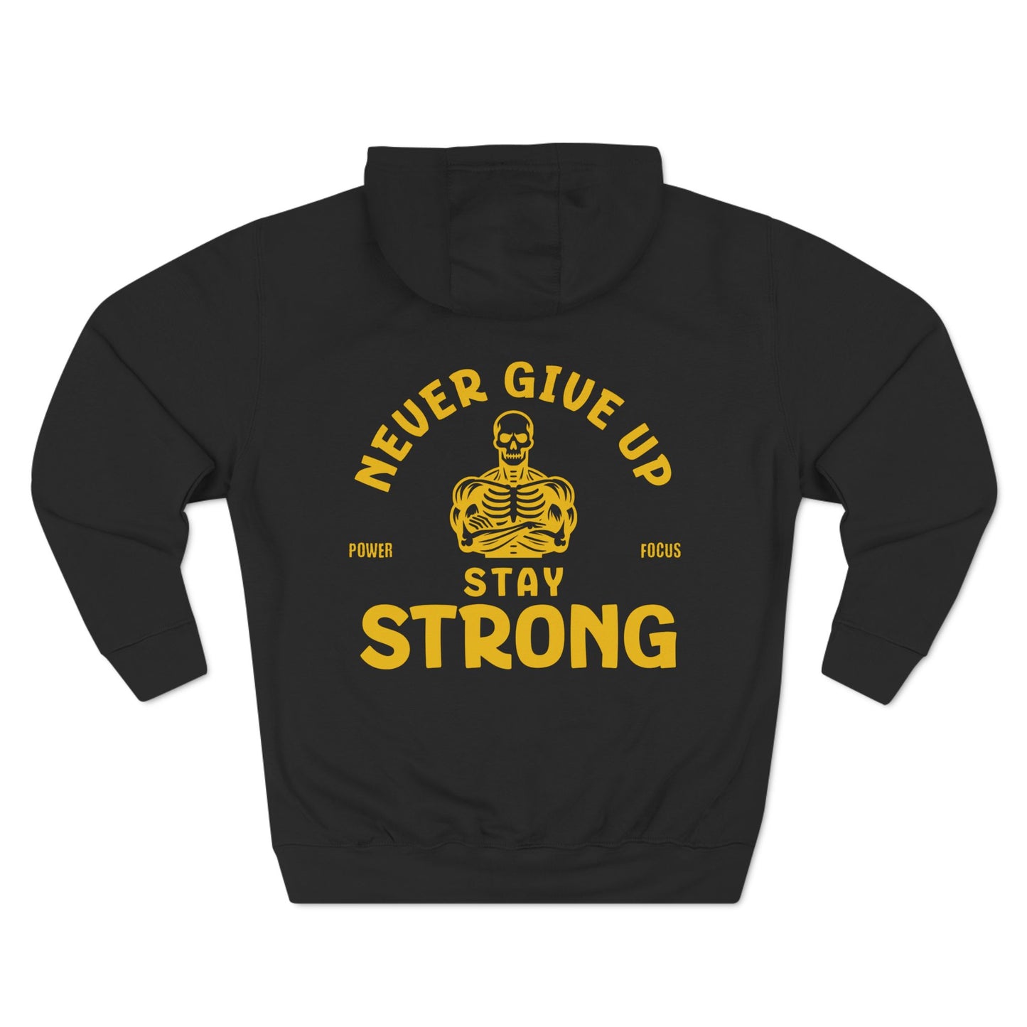 Stay Strong Graphic Fleece Hoodie - Cozy & Stylish for Casual Wear