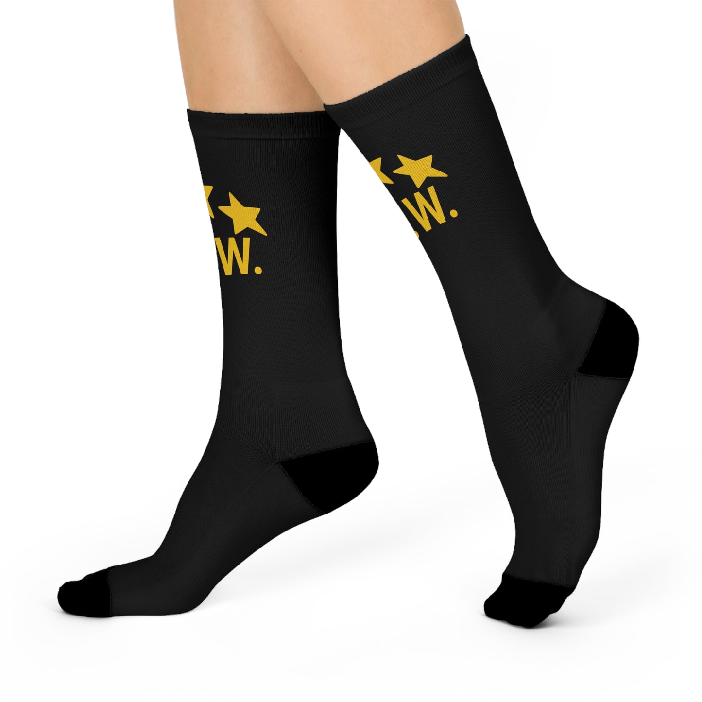 Cushioned Crew Socks - N.F.W. Star Design for Comfort and Style