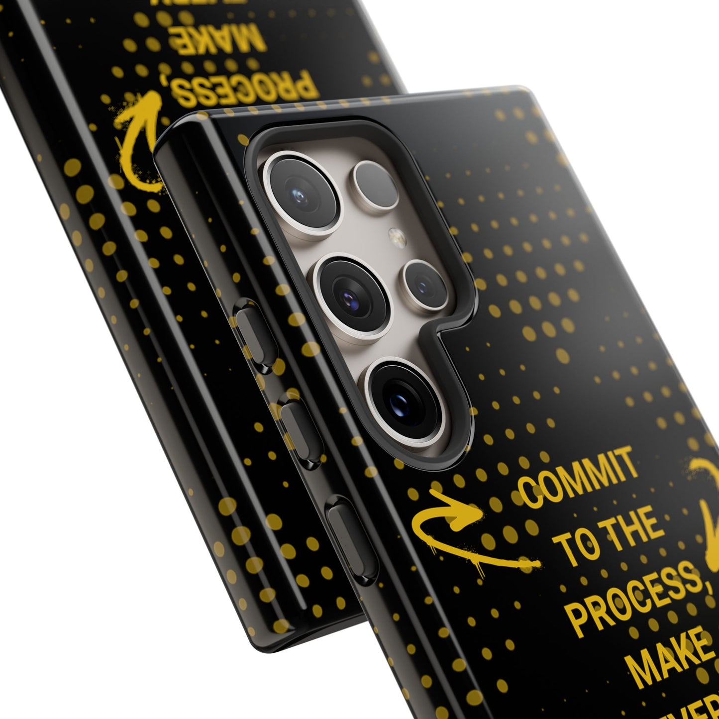 Motivational Phone Case - "Commit to the Process, Make Every Day Count!"