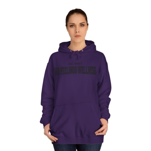 Unisex College Hoodie - No Feelings Wellness, Perfect Casual Wear for Students - Image 24
