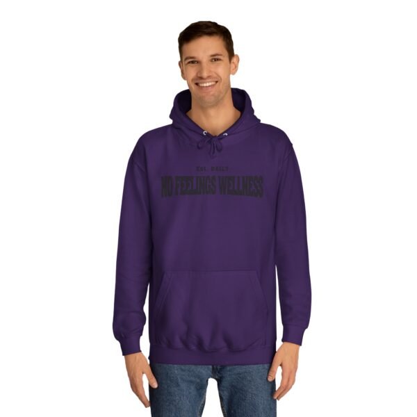 Unisex College Hoodie - No Feelings Wellness, Perfect Casual Wear for Students - Image 23