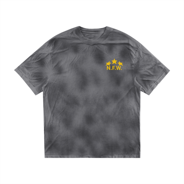 N.F.W. Stars Logo (oversized) Dirty Washed T-shirt - Image 5