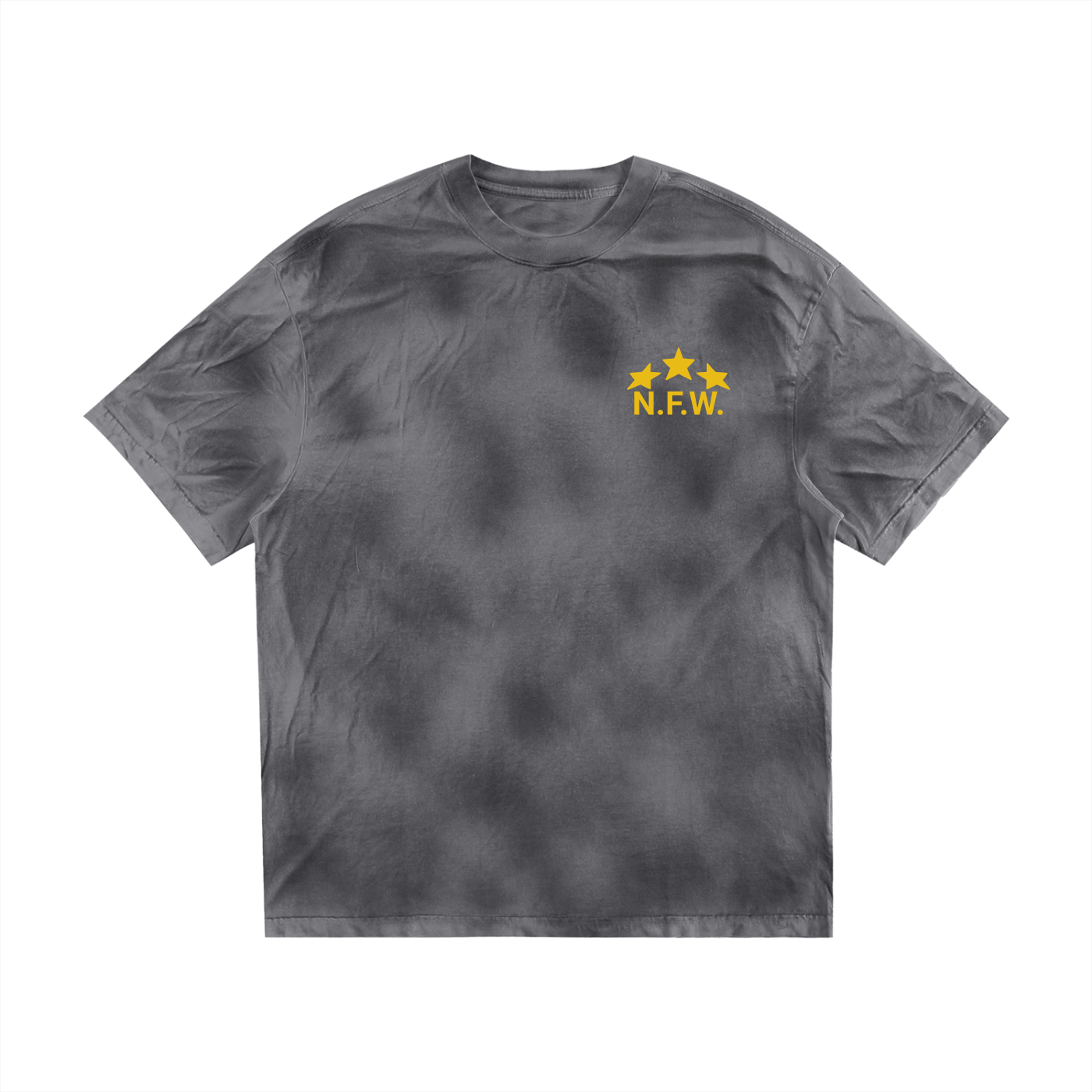 N.F.W. Stars Logo (oversized) Dirty Washed T-shirt