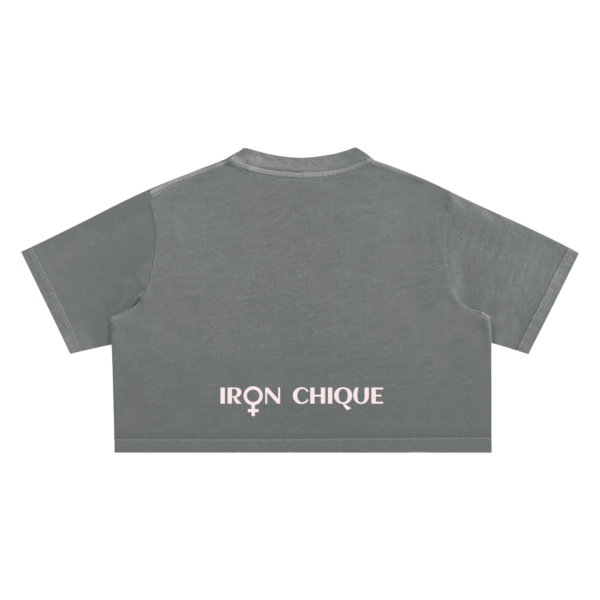IRON CHIQUE Brand Snow Washed Crop Top - Image 4