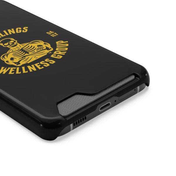 Fitness-Themed Phone Case with Card Holder - 'No Feelings Wellness Group' - Image 10