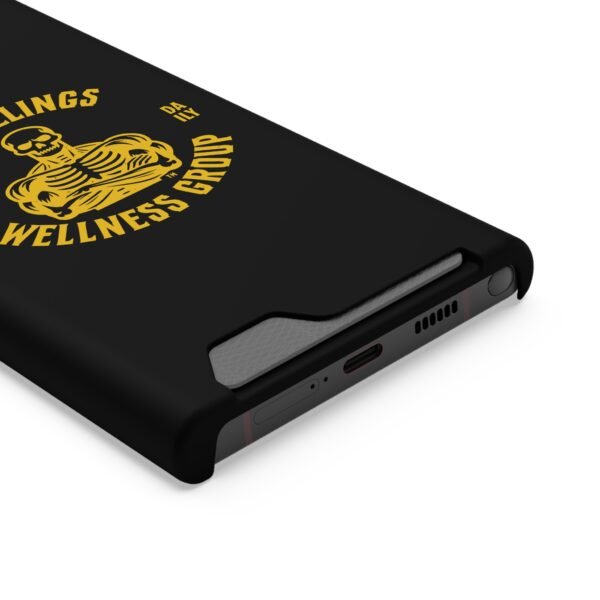 Fitness-Themed Phone Case with Card Holder - 'No Feelings Wellness Group' - Image 22