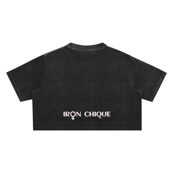 IRON CHIQUE Brand Snow Washed Crop Top - Image 2
