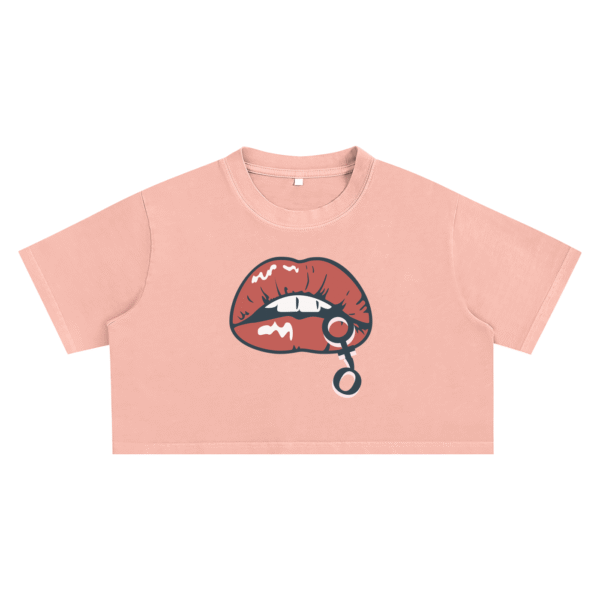 IRON CHIQUE Brand Snow Washed Crop Top - Image 9