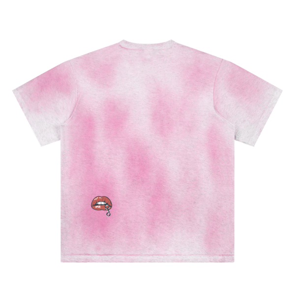 IRON CHIQUE Logo Sun Fade Hand-Painted T-Shirt - Image 2