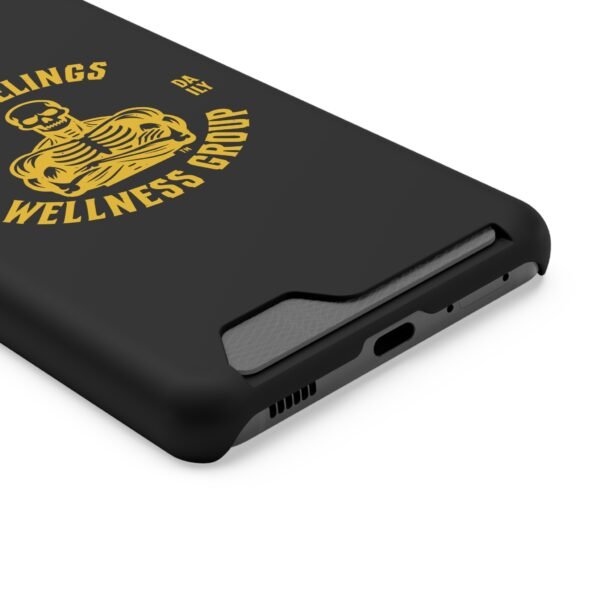 Fitness-Themed Phone Case with Card Holder - 'No Feelings Wellness Group' - Image 70