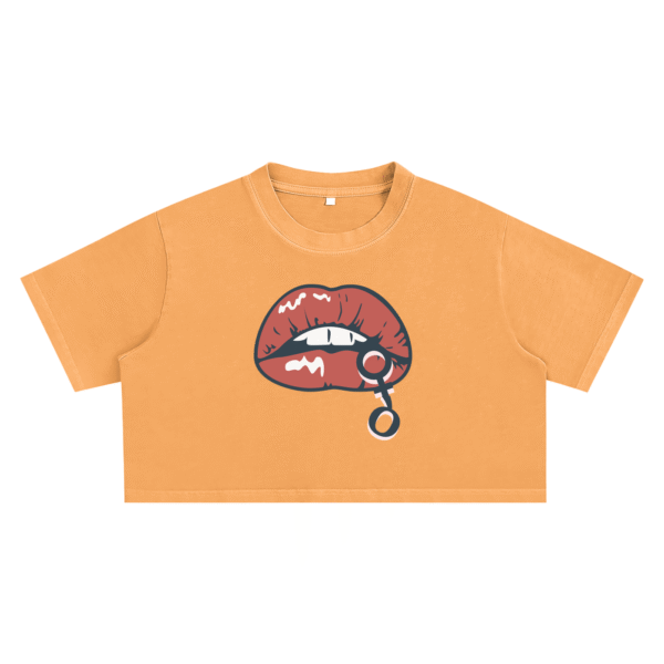 IRON CHIQUE Brand Snow Washed Crop Top - Image 7