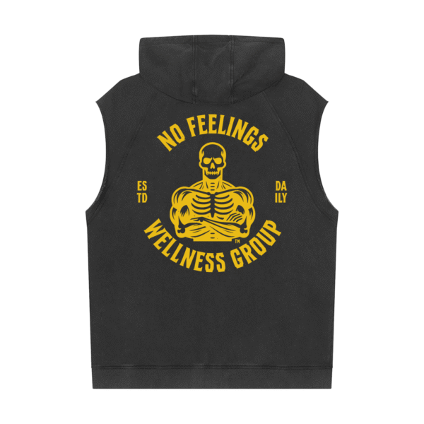 N.F.W. Snow Washed Sleeveless Hoodie