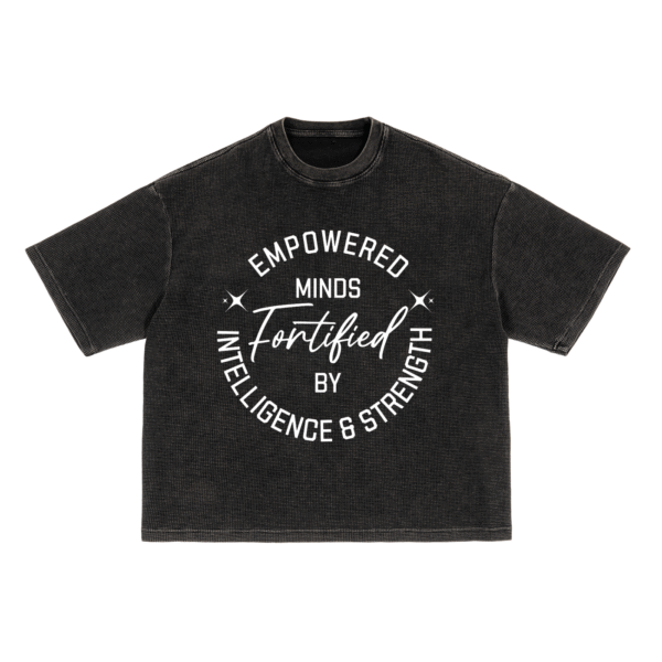 N.F.W. Empowered Minds Waffle-Texture Washed Boxy T-Shirt