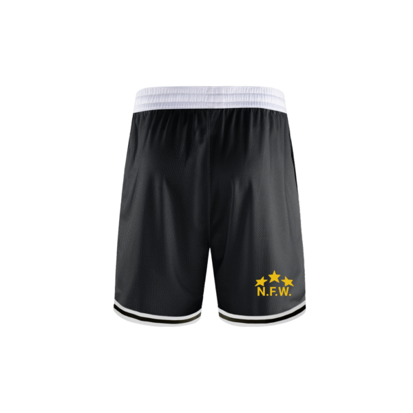 No Feelings Wellness Classic Stripe Trim Basketball Shorts - Image 2