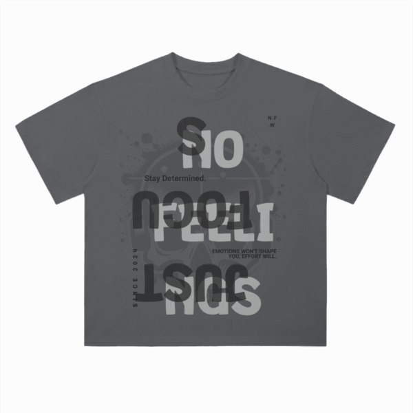 N.F.W. Just Focus Drop Shoulder T-Shirt - 300 GSM - Image 6
