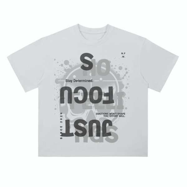 N.F.W. Just Focus Drop Shoulder T-Shirt - 300 GSM - Image 4