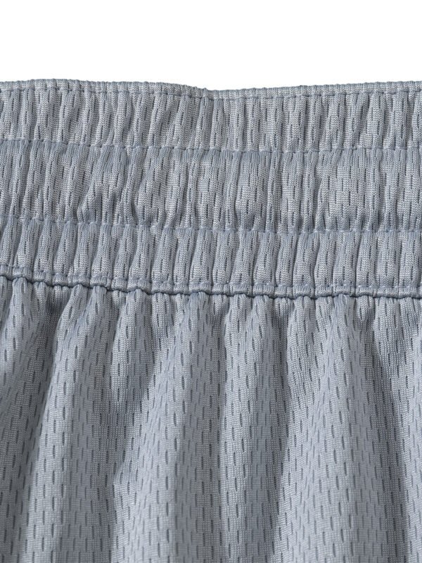 No Feelings Wellness Classic Stripe Trim Basketball Shorts - Image 3